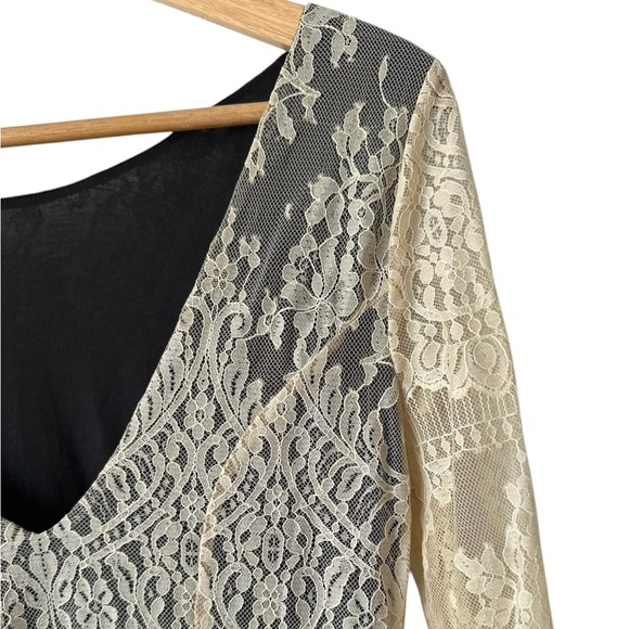 Free People Lace Boho Dress Ivory - Picture 9 of 15